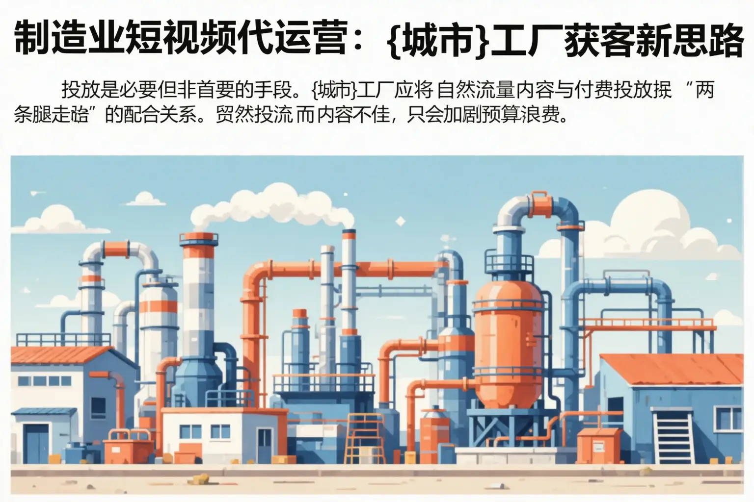 制造业短视频代运营:尉犁工厂获客新思路